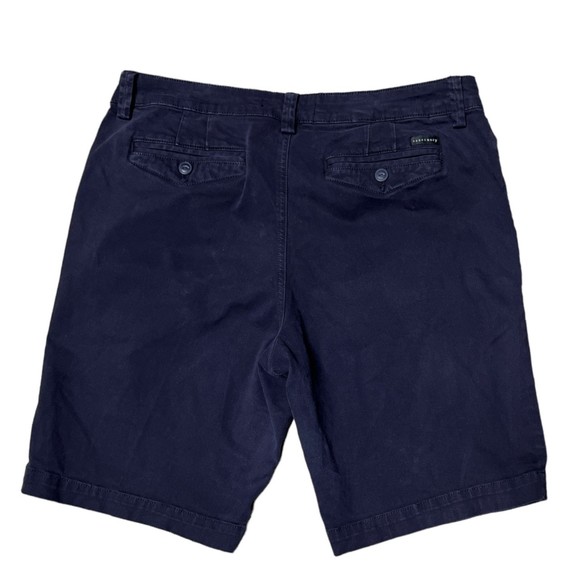 Sanctuary X Anthropology Men Twill Shorts Size 30 Washed Out Navy Blue Chino - Picture 2 of 5